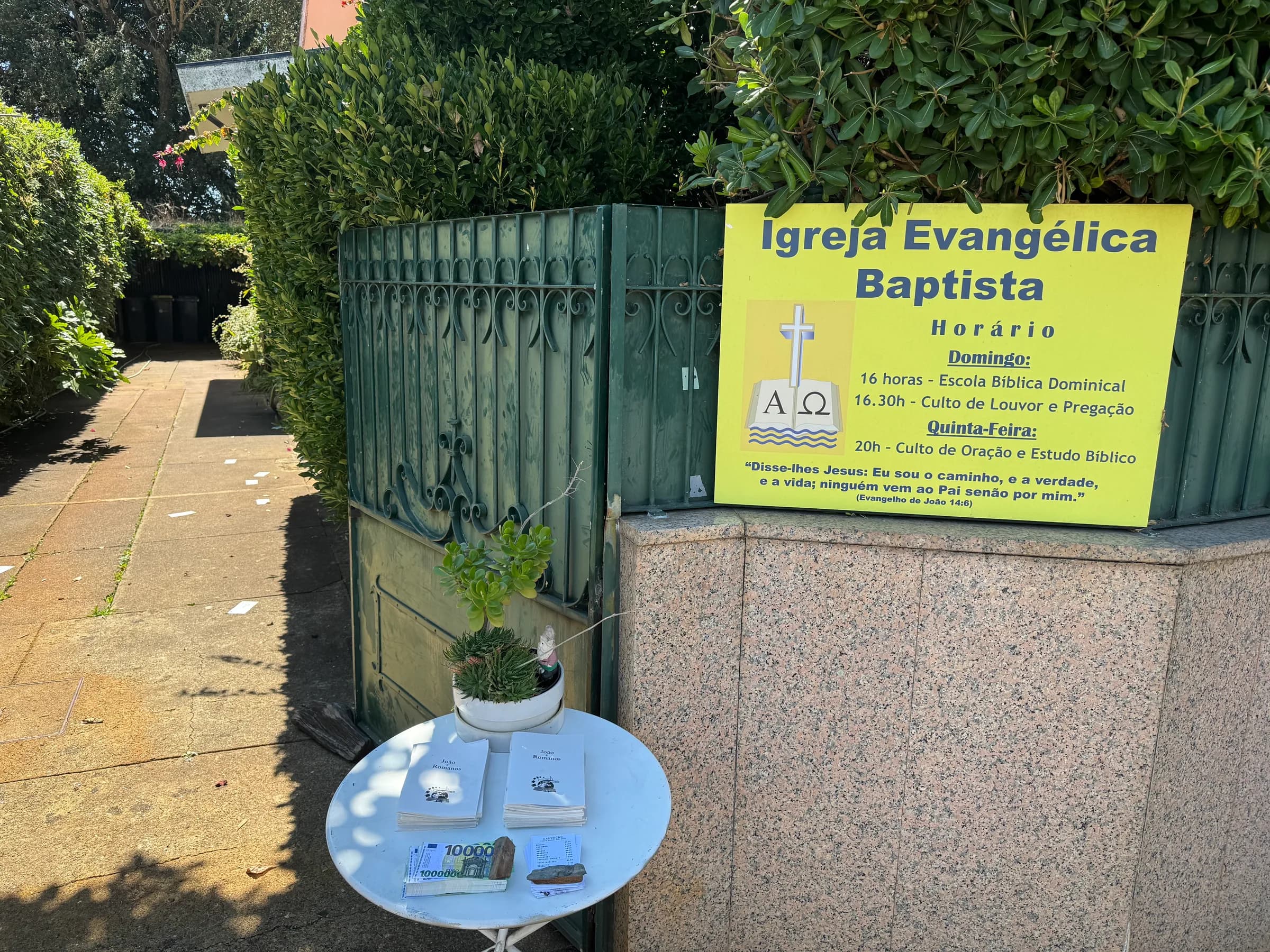 Exterior de Igreja Evangélica Baptista de Moreira da Maia